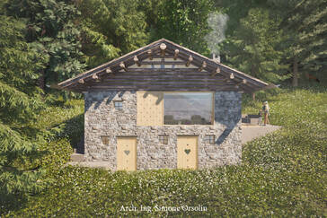 Chalet Barbine - Baita da ristrutturare con progetto approvato